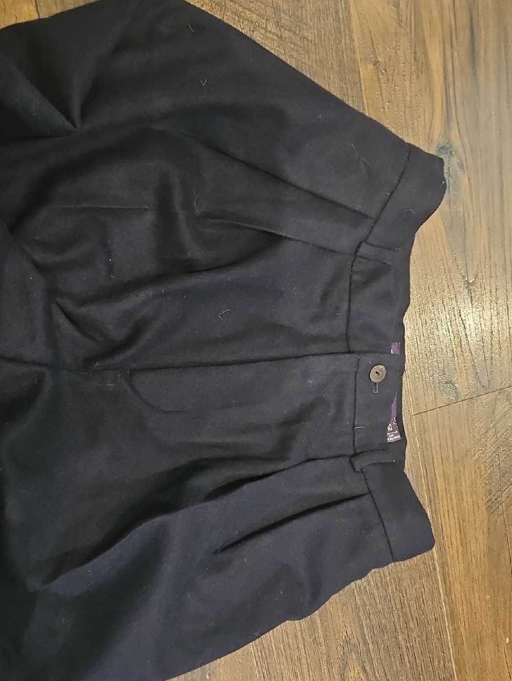 Ralph Lauren Purple Label Wool High Waisted Wide Leg Dress Pants Sz 10 - Picture 3 of 6